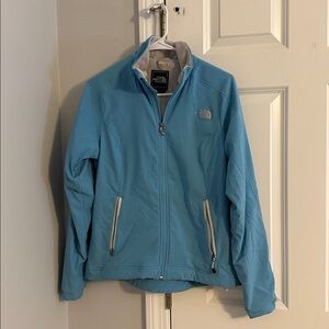 Women's Medium North Face Apex Jacket Light Blue